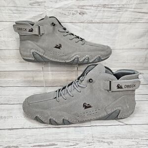 Dbeck Men’s Explorer Outdoor Hiking High Top Shoes Gray EU 44/US 10.5 *No Insole